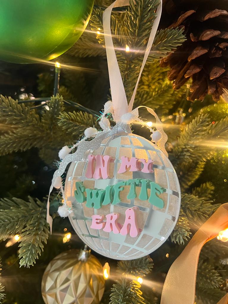 Disco ball Eras Ornament /Taylor ornament / Eras Tour: Eras tour ornament / Merry Swiftmas/