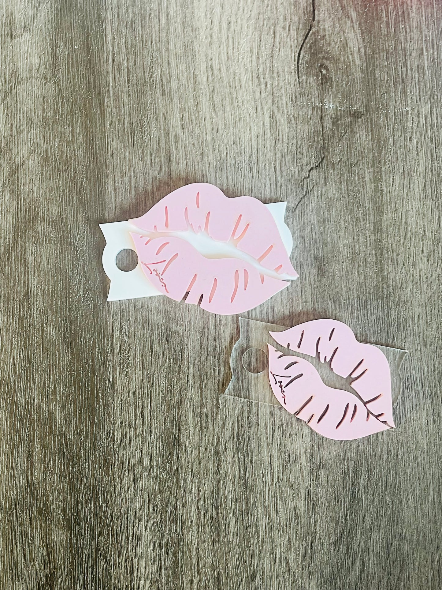 Valentines Tumbler Topper| Lips Tumbler Name Plate| Heart Tumbler Topper