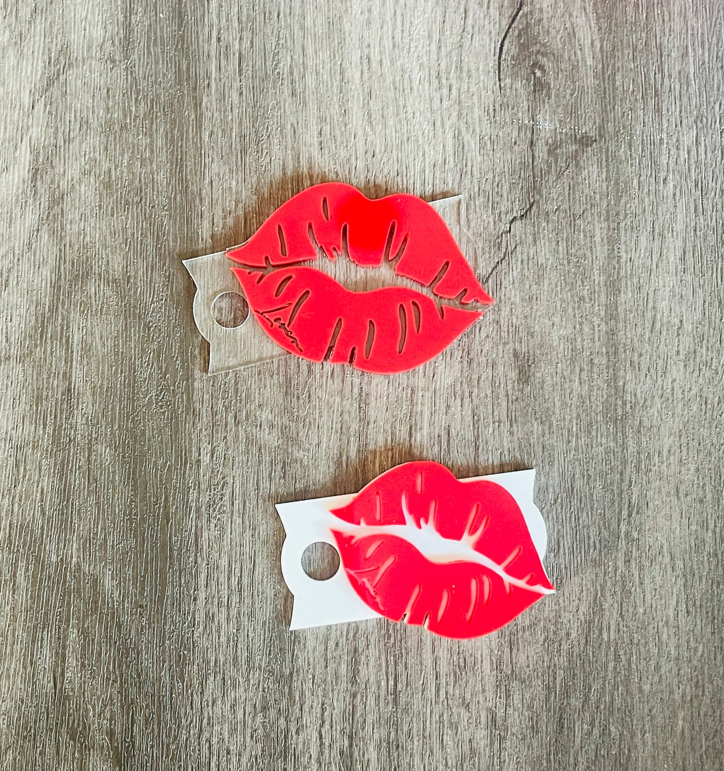 Valentines Tumbler Topper| Lips Tumbler Name Plate| Heart Tumbler Topper