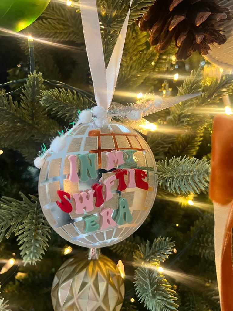 Disco ball Eras Ornament /Taylor ornament / Eras Tour: Eras tour ornament / Merry Swiftmas/