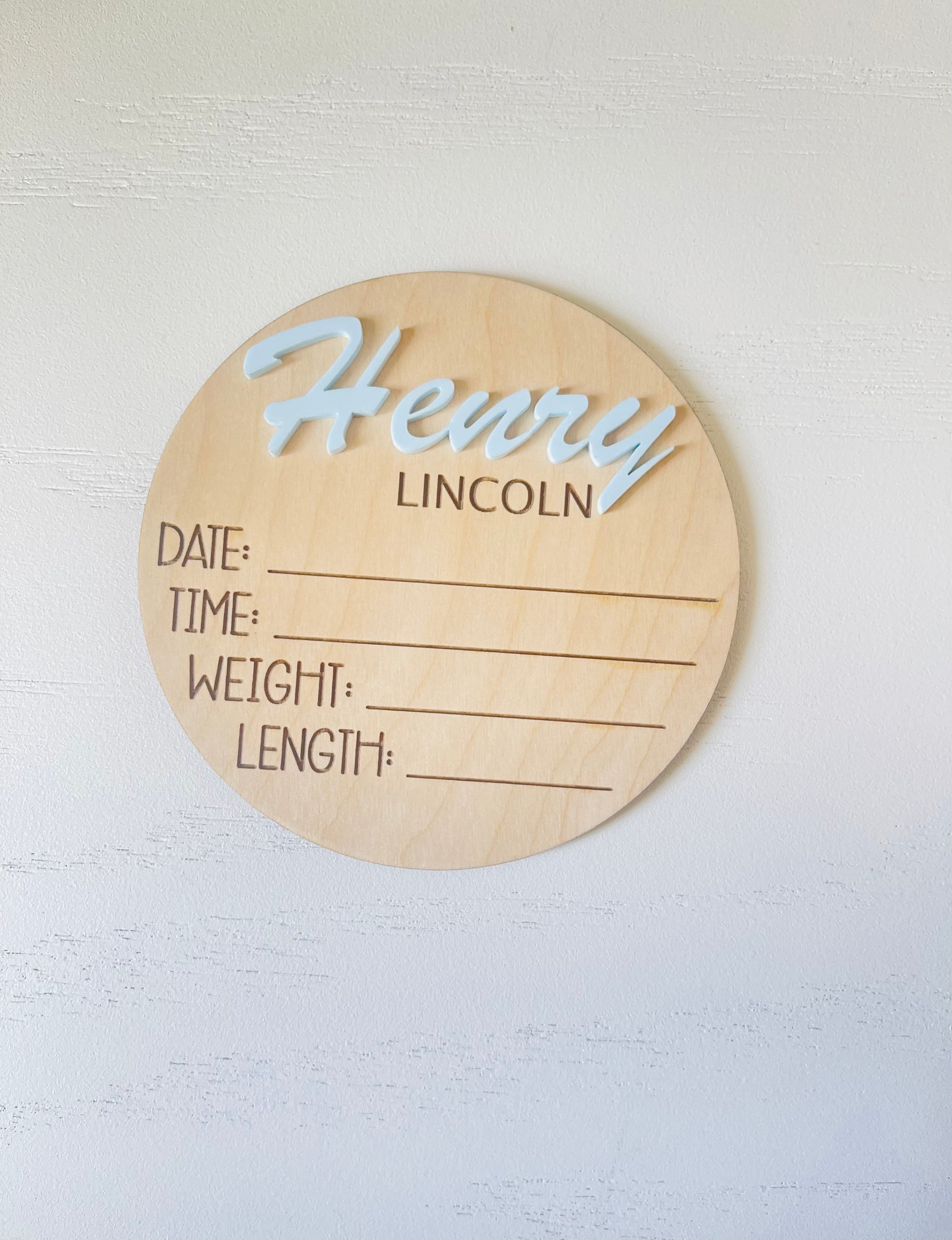 Baby Announcement Sign