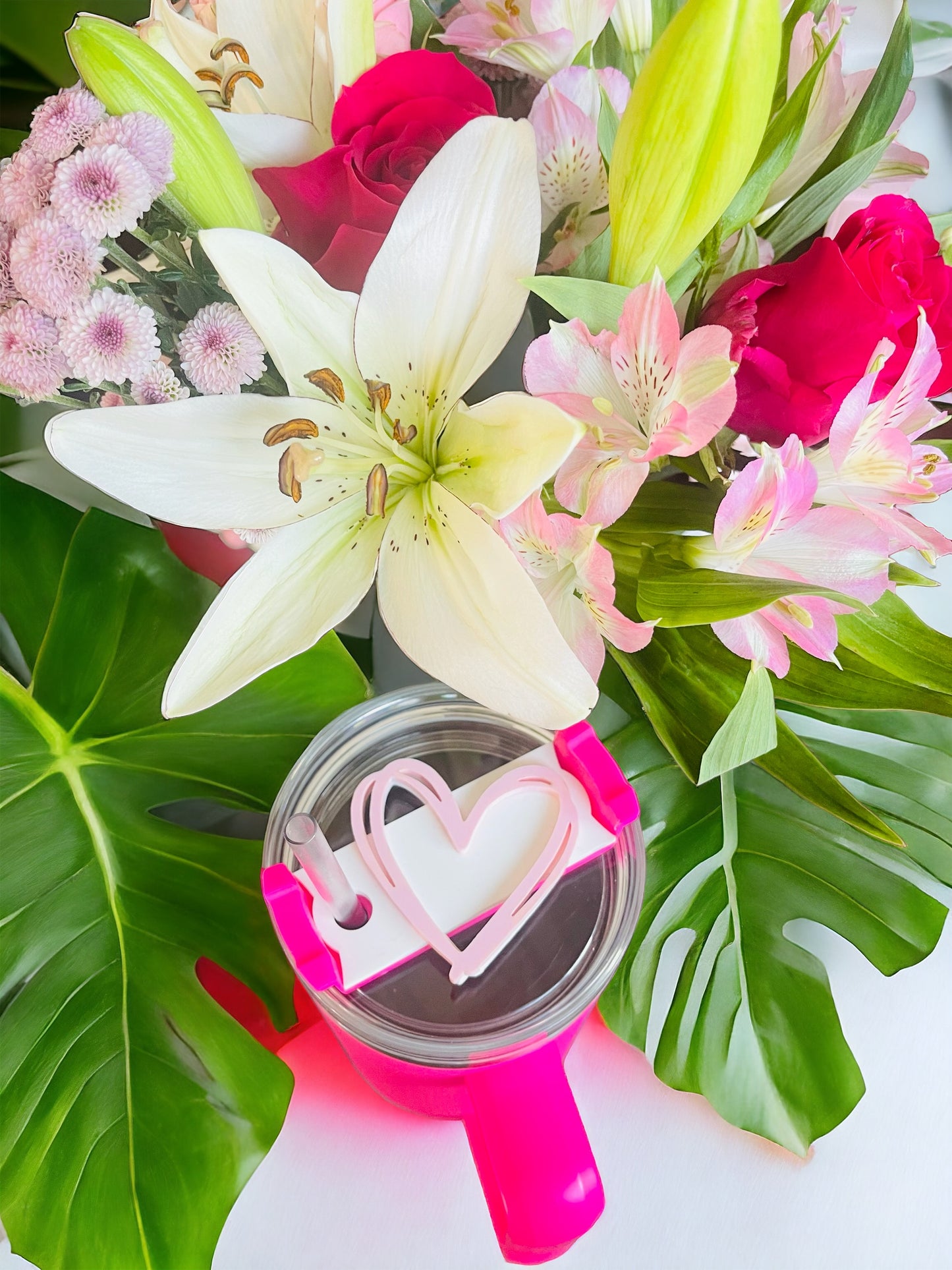 Valentines Tumbler Topper| Lips Tumbler Name Plate| Heart Tumbler Topper