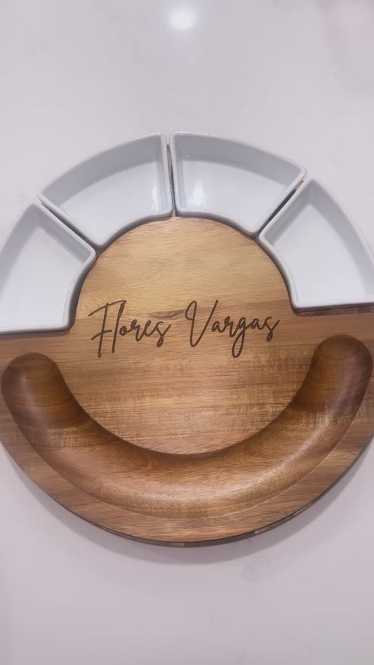 Charcuterie Cheese Board and Platter Set - Cheese Cutting Board