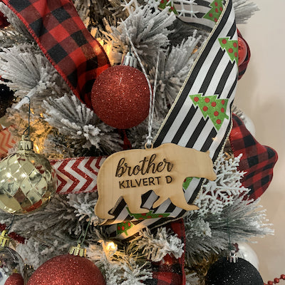 Christmas Tree Bear Ornament 🐻