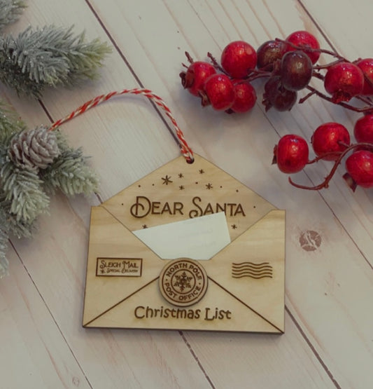 Kids Christmas Ornament Letter