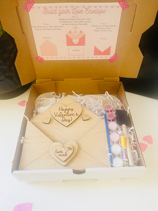 Heart shape DIY paint kit