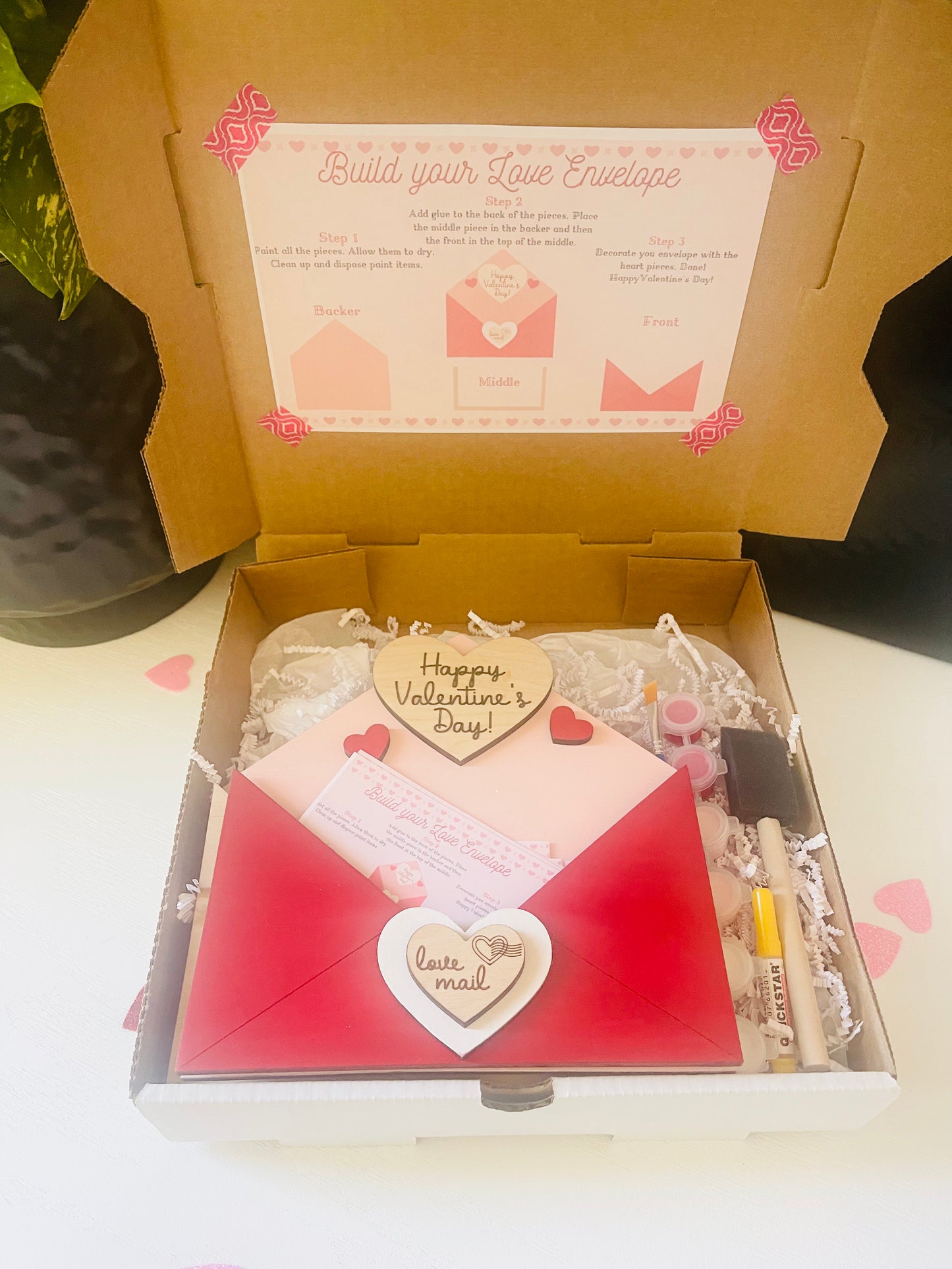 Heart shape DIY paint kit