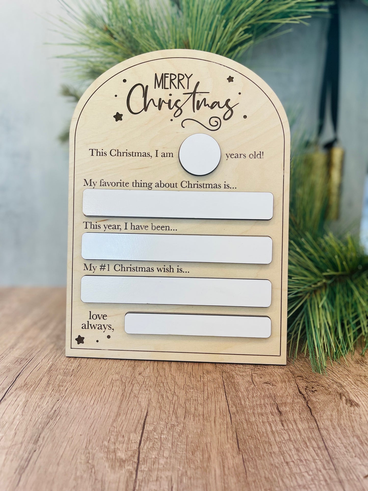 Letter to Santa board