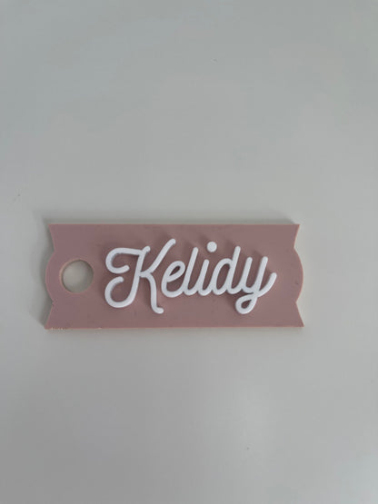 Personalized name Tag for Tumbler lid, Tumbler Cup accessories, Acrylic Name Tag